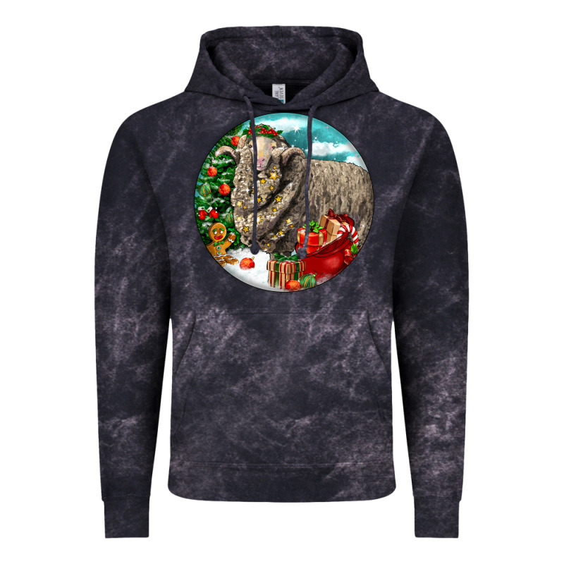 Christmas Merino Wool Sheep Vintage Hoodie by LillyAllenDesigns | Teevron