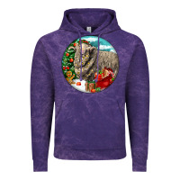 Cloud Purple christmas merino wool sheep Vintage Hoodie - LillyAllenDesigns