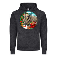 Vintage Black christmas merino wool sheep Vintage Hoodie - LillyAllenDesigns