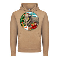 Vintage Coffee christmas merino wool sheep Vintage Hoodie - LillyAllenDesigns