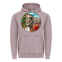 Vintage Zinc christmas merino wool sheep Vintage Hoodie - LillyAllenDesigns