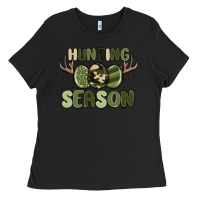 Black hunting season Ladies Tee - MaliasSmallBusiness