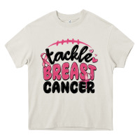 Cream tackle breast cancer Heavy Core Tee - MaliasSmallBusiness