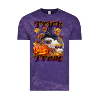 Cloud Purple Halloween Hedgehog Trick Or Treat Vintage Tee - LillyAllenDesigns