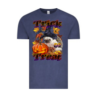 Vintage Denim Halloween Hedgehog Trick Or Treat Vintage Tee - LillyAllenDesigns
