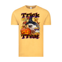 Vintage Mustard Halloween Hedgehog Trick Or Treat Vintage Tee - LillyAllenDesigns