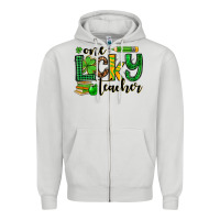 St. Patrick's One Lucky Teacher Zipper Hoodie | Teevron