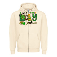 Sandshell St. Patrick's One lucky Teacher Zipper Hoodie - OliviaCreatesArt