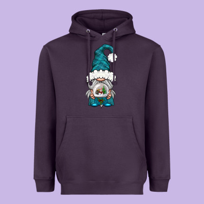 Winter Gnome With Snow Globe Heavyweight Hoodie Designed By Bundleandbundleshop
