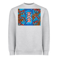 Heather Grey American mom Heavyweight Sweatshirt - TumblerDesignByShophia