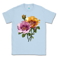 Dusty Blue In Your Eyes Rose Classic Tee - LillyAllenDesigns
