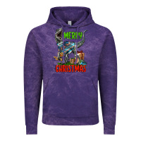 Cloud Purple merry christmas velociraptor Vintage Hoodie - LillyAllenDesigns