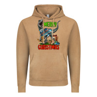 Vintage Camel merry christmas velociraptor Vintage Hoodie - LillyAllenDesigns
