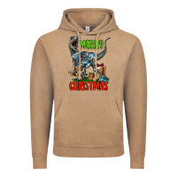 Vintage Coffee merry christmas velociraptor Vintage Hoodie - LillyAllenDesigns