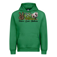 Emerald Leopard Peace Love Baboon Urban Hoodie - LillyAllenDesigns