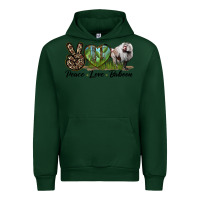 Foreset Green Leopard Peace Love Baboon Urban Hoodie - LillyAllenDesigns
