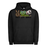 Pigment Black Leopard Peace Love Baboon Urban Hoodie - LillyAllenDesigns
