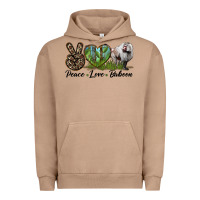 Pigment Burro Leopard Peace Love Baboon Urban Hoodie - LillyAllenDesigns