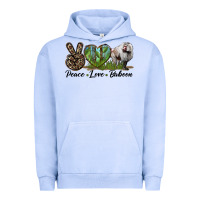 Pigment Grape Ice Leopard Peace Love Baboon Urban Hoodie - LillyAllenDesigns