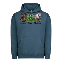Pigment Midnight Navy Leopard Peace Love Baboon Urban Hoodie - LillyAllenDesigns