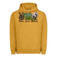 Pigment Peanut Butter Leopard Peace Love Baboon Urban Hoodie - LillyAllenDesigns