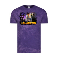 Cloud Purple Halloween Wolf Vintage Tee - LillyAllenDesigns