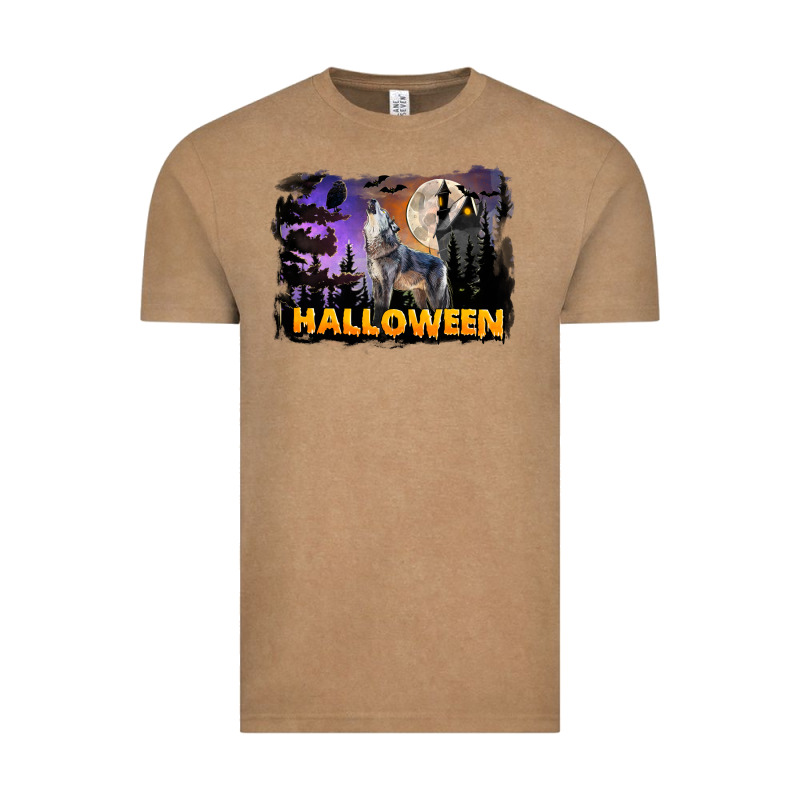Halloween Wolf Vintage Tee by LillyAllenDesigns | Teevron
