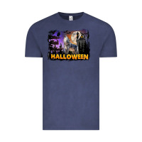 Vintage Denim Halloween Wolf Vintage Tee - LillyAllenDesigns
