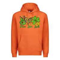 Carrot St. Patrick's Day Peace love luck Premium Hoodie - OliviaCreatesArt