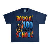 Navy rockin' 100 days of school Urban Heavy Tee - Artiststas