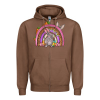 Chestnut Easter rainbow Zipper Hoodie - OliviaCreatesArt