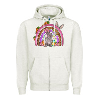Easter Rainbow Zipper Hoodie | Teevron