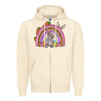 Sandshell Easter rainbow Zipper Hoodie - OliviaCreatesArt