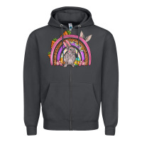Smoke Easter rainbow Zipper Hoodie - OliviaCreatesArt