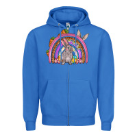 True Royal Easter rainbow Zipper Hoodie - OliviaCreatesArt