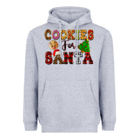 Heather Grey cookies for santa Heavyweight Hoodie - FaDigitalArtStudio