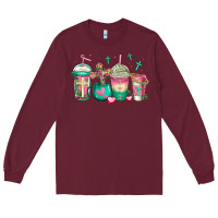 Burgundy religious christian coffee cups Long Sleeve Tee - Jasminsmagicworld