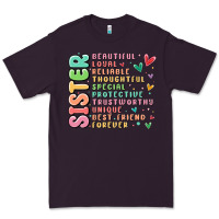 Plum sister beautiful loyal reliable Premium Tee - MaliasSmallBusiness