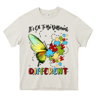 Cream it's ok to be different Heavy Core Tee - MaliasSmallBusiness