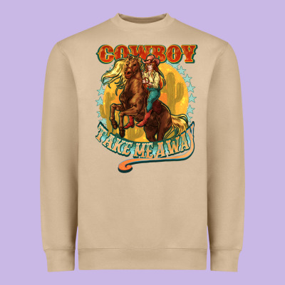 Busy Doing Cowgirl Shit Heavyweight Sweatshirt Designed By Howdyjamesfarm
