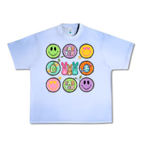 Grape Ice easter day smiley faces Urban Heavy Tee - Artiststas