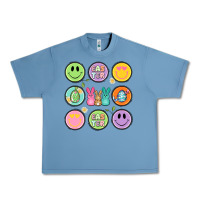 Pebble Blue easter day smiley faces Urban Heavy Tee - Artiststas