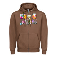 Chestnut Easter wine glasses Zipper Hoodie - OliviaCreatesArt
