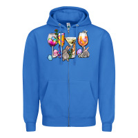 True Royal Easter wine glasses Zipper Hoodie - OliviaCreatesArt