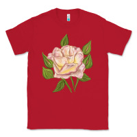 Red Life's Little Pleasures Rose Classic Tee - LillyAllenDesigns