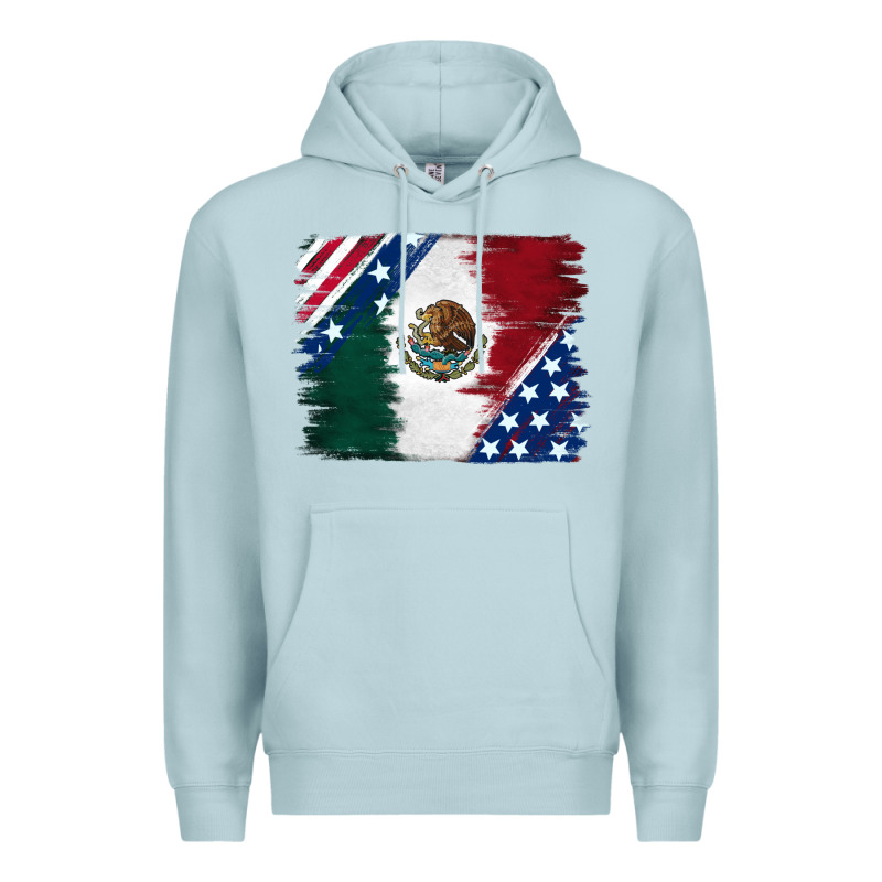 Mexican With American Flag Premium Hoodie by RanaPortraitStore | Teevron