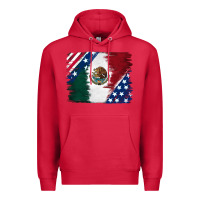 Cardinal Mexican With American Flag Premium Hoodie - RanaPortraitStore