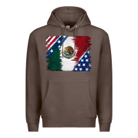 Coffee Mexican With American Flag Premium Hoodie - RanaPortraitStore