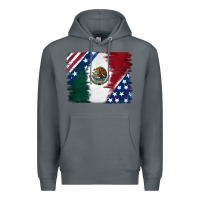 Rock Mexican With American Flag Premium Hoodie - RanaPortraitStore