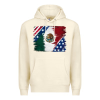 Sandshell Mexican With American Flag Premium Hoodie - RanaPortraitStore